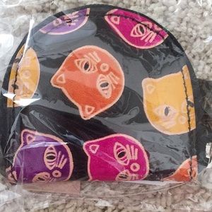 Genuine leather cat coin purse